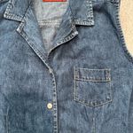At Last Athlas blues Blue Denim Sleeveless Vest size M Photo 1