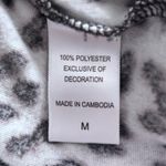 Betsey Johnson  Leopard Pajama Set Gray Medium‎ Photo 7