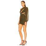 Michael Costello x REVOLVE Mai Mini Dress in Olive XX-Small New Womens Party Photo 2
