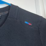BMW Motorsport Black Polo Pullover Collarless Shirt Size Large EUC #0438 Photo 5