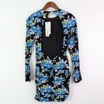 ZARA  Floral‎ Print Open Back Mini Dress Black Size XS Photo 6