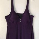 Aqua Green  swimwear purple tankini top padded women plus size 22W Photo 0