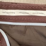 Anthropologie  Essential Slim Brown Floral Jacquard‎ Mid Rise Pant Size 2 Photo 6