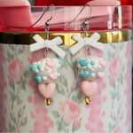 Cute Pastel Heart Earrings kawaii Pink Photo 1
