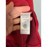Athleta Coaster Luxe Red Stripe Sweatshirt Size Small Athleisure Winter Cozy Photo 9