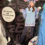 Adult Disney stitch hoodie w/ removable mask L/XL Blue Size L Photo 1