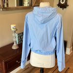 Baby Blue Windbreaker Hooded Zip Scuba Neck Size undefined Photo 5