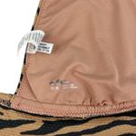 Aerie Pique Animal Zebra Print Tan Triangle Bikini Top Medium Photo 4
