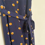 Monteau Elegant Navy Blue, Yellow Polka Dot Pantsuit Photo 3