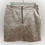 Forever 21 Champagne Velvet Mini Skirt Size L Super Nice Photo 0