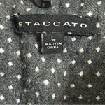 Staccato Women’s  Puffer Best‎ Gray White Polka Dots Size Large Photo 1