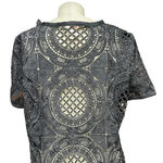 Sundance  Black Crochet Lace Short‎ Sleeve Top Size Medium Photo 5