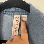 Anthropologie Dolan Left Coast Denim Boyfriend Blazer Jacket Women's Small Blue Photo 4