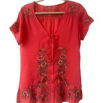 Johnny Was  embroidered blouse sz Small Photo 0