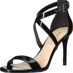 Nine West Black Patent Leather Heeled Sandals Photo 0