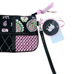 Vera Bradley Ella Wristlet Pink Elephants Black Multi Women’s Patchwork Quilted Photo 2