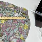 Badgley Mischka Top Womens 2X Aqua Pink Cocoon Floral Printed Tunic Blouse Photo 9