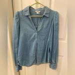Paige  Women’s Sky Blue Button-Up Shirt Size Small Photo 1