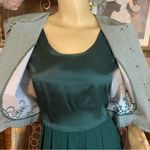 MISS DORBY VINTAGE 1990'S GREEN & WHITE ONE PIECE DRESS WITH TIE BACK BELT (6P) Photo 6