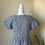 Madewell Embroidered Gingham Tie Waist Wrap Midi Dress Photo 12