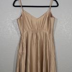Show Me Your Mumu New Champagne Luxe Satin Faith Maxi Dress Size Large Photo 8