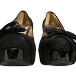 BCBG Paris Phynia Clove Black Suede Pump with net bow size 7.5 Photo 6