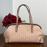 BRANGIO Italy Matte Twinkle Hearts Vegan Leather Handbag Pink Photo 4