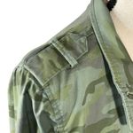 Lane Bryant SZ 16 Classic Utility Jacket Camo Full-Zip Pockets Long Sleeve Green Photo 4