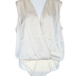 NWT Favorite Daughter The Sleeveless Date Blouse Bodysuit Champagne Cream Sz L Size L Photo 4