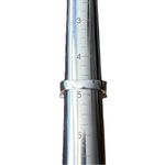 Emerald Cut Glass Stone Multicolored Rainbow Silver Tone Ring Photo 7