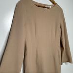 Genny Made in Italy 100% Wool Mini Dress IT 42 US 8 Tan Photo 4