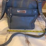 Gray Vinyl Cross Body Purse Gray Photo 3