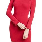 Ali & Jay Women's Long Sleeve Sweater Dress magenta color size small Photo 0