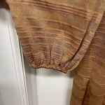 Misook  Women Jacquard Stripe Balloon Sleeve Sweater Tunic Dress Side Slit Medium Photo 3