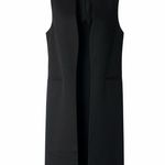 Wilfred Aritzia  black long vest with slits on side Photo 0