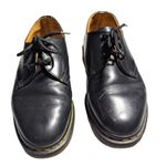 Dr. Martens Vtg 1990s Made in England 1461 Black Leather 3 Eye Oxfords UK 4 US 6 Photo 2