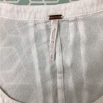 Free People  White Long Sleeve Blouse with Tie Front Photo 3