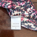 Happening in the present  Black and Pink Floral Blouse Photo 3