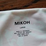 Mikoh NWT  Pink White Chic Feminine Floral Tropical Bikini Swim Set Size XL/L Photo 7