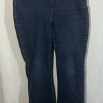 Lee Dark Denim Flare Jeggings High Rise Size 14P Photo 0