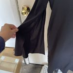 ZARA  Black Dress Size Large Womens Shift Sleeve Slit Gothic Grunge Emo Night Out Photo 6