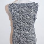 Mango MNG  Black Leopard Print Ruched Draped Neck Bodycon Dress Size Medium Photo 5