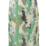 WORTH New York | Green Teal Grey Sequins Formal Fitted Pencil Skirt Size 6 S Photo 0