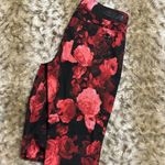 Seven7 Red and Black Floral Jeans Photo 2