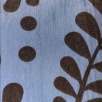 BLUE AND BROWN NYLON/CANVAS LIKE MINI PURSE DETACHABLE HANDLE WILL HOLD IPHONE Photo 4