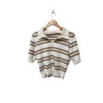 Reformation Campbell Polo Sweater Size Medium Photo 6