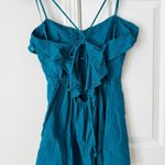 Anthropologie Linen Blend Cascading Flounce Romper, Size L Photo 0