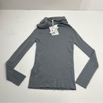 Max Mara  Leisure Lorena Off the Shoulder Ribbed Wool‎ Sweater SZ XS Grey Gray NEW Photo 16