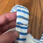 Jessica Simpson  Sunshine Stripe Retro Bikini Top Bluebell Stripe Size L NWT Photo 4