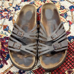 Birkenstock Granada Soft Footbed Sandals – Brown Oiled Leather Size 39 Photo 0